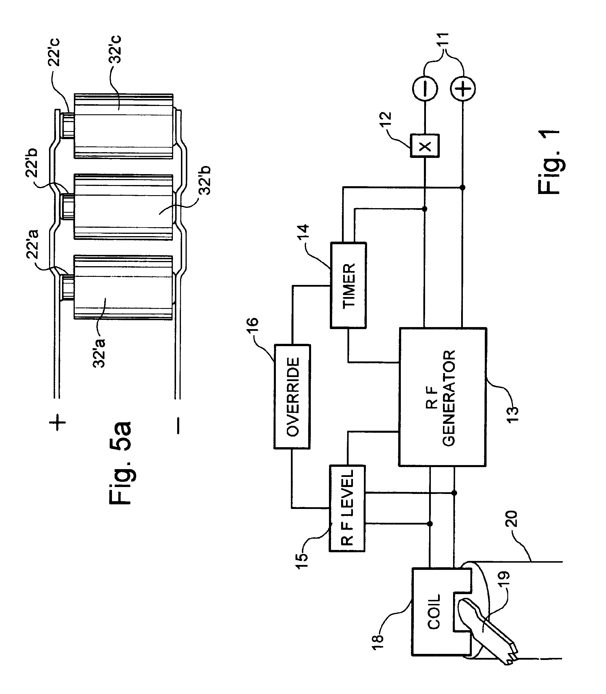 Apparatus and method for fabricating dry cells into batteries using R F induction heating