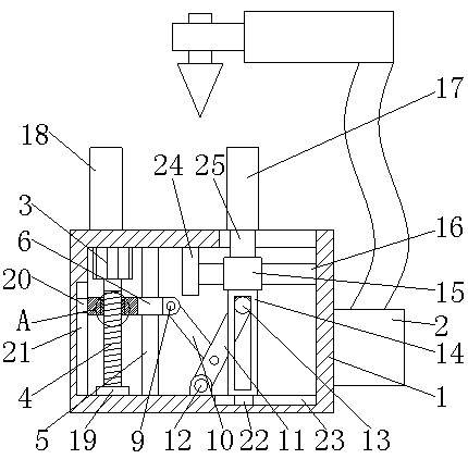 Quartz crystal shell spot welding structure