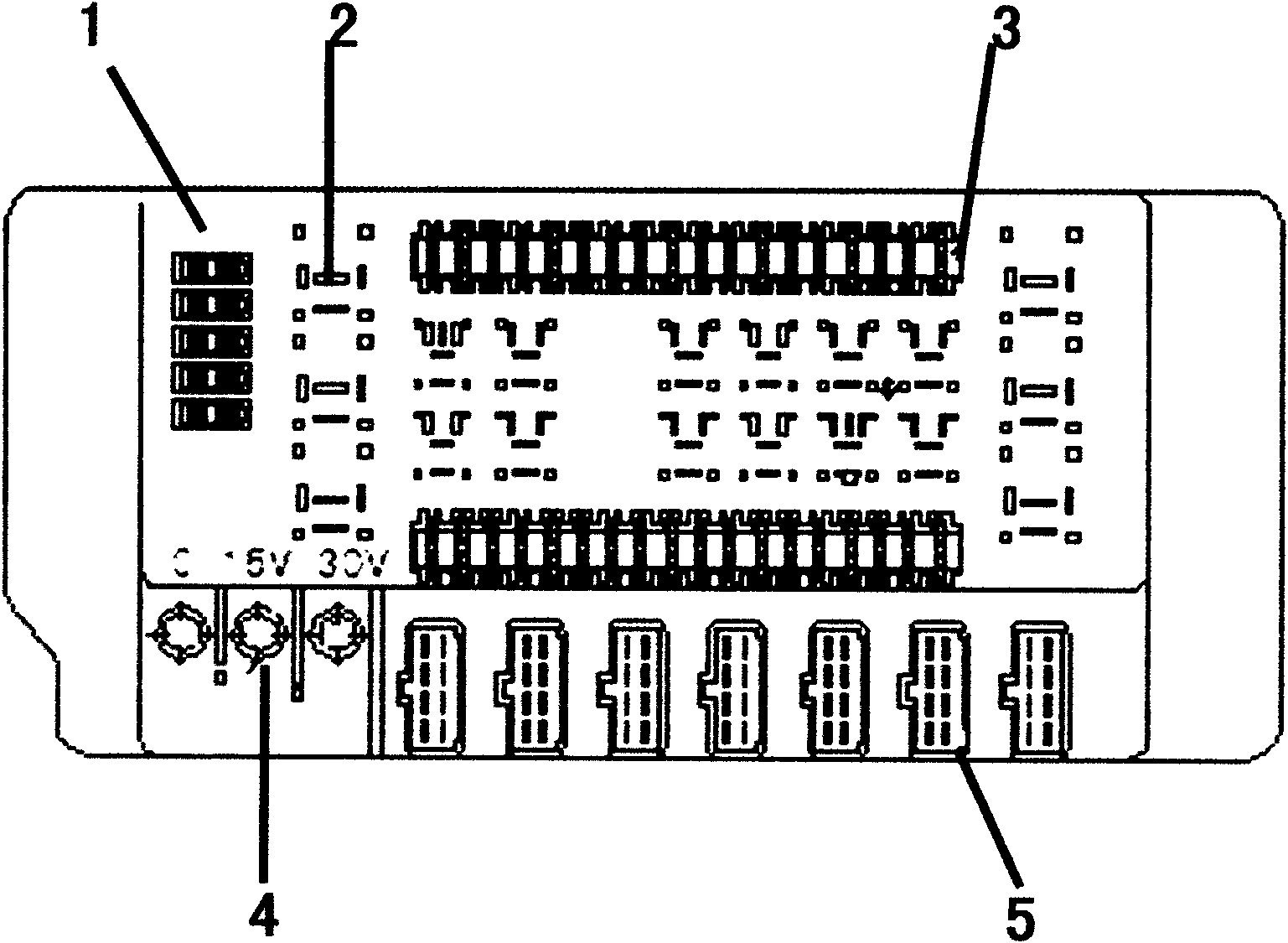 Central controller for heavy-type automobile electric appliances