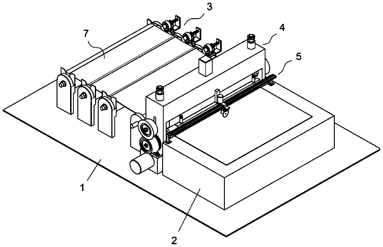 Batch uncoiling device of coiled cloth