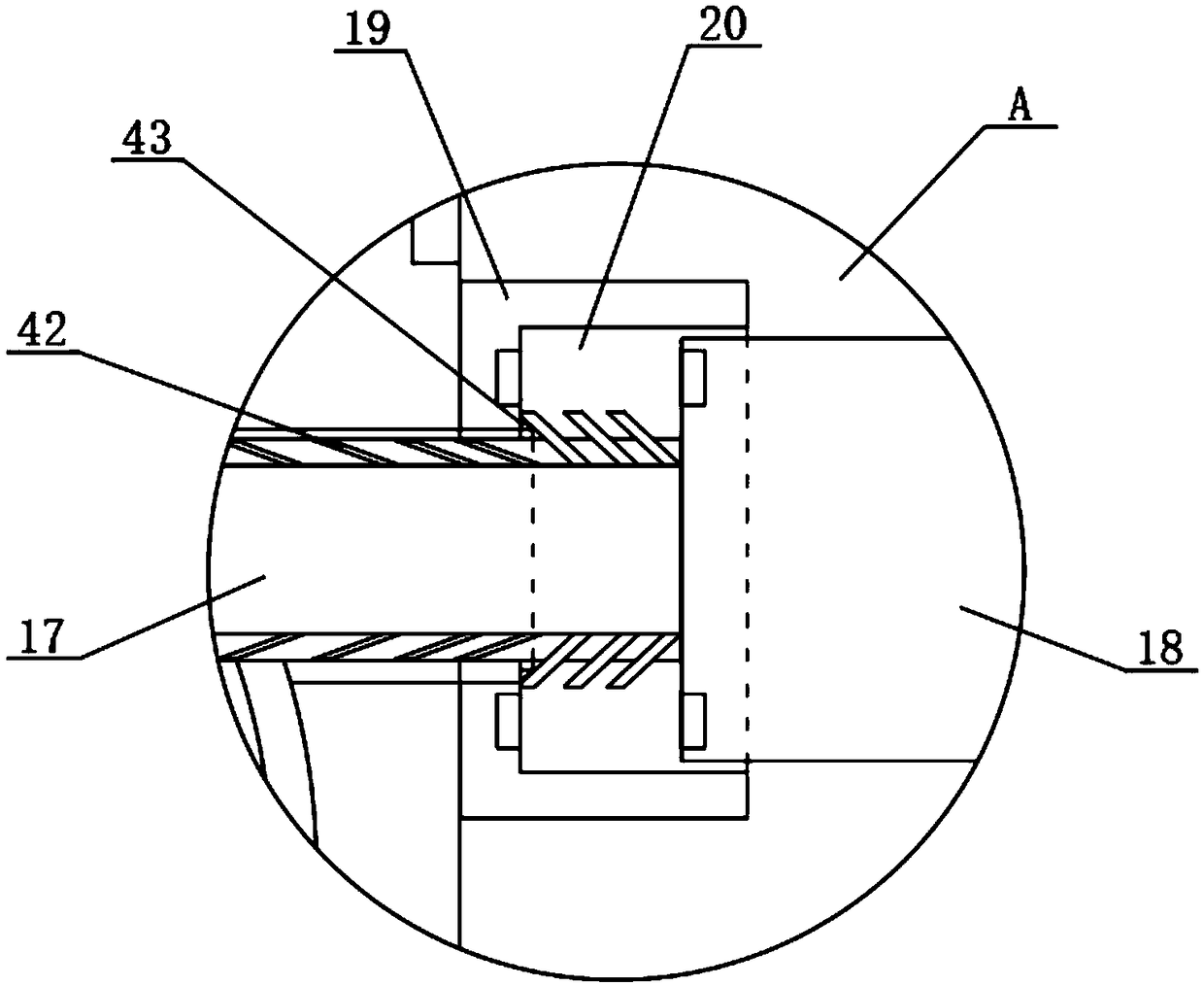 New energy charging pile with take-up device