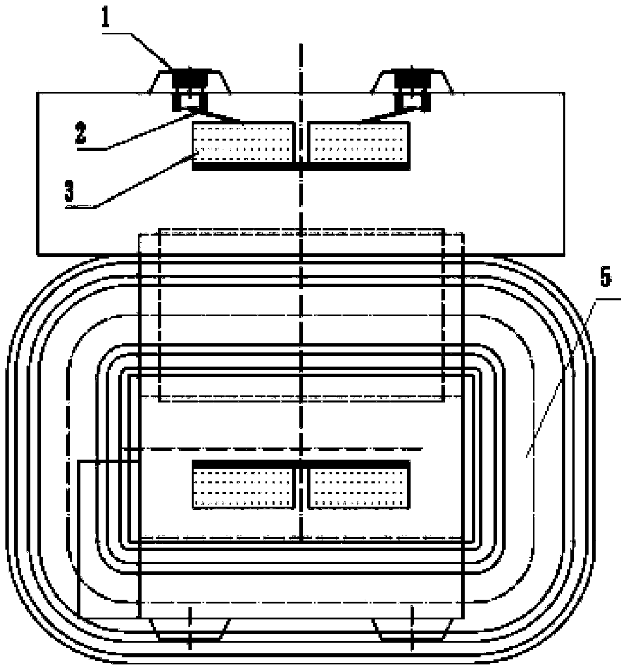 Voltage transformer with air duct cooling and secondary fusing