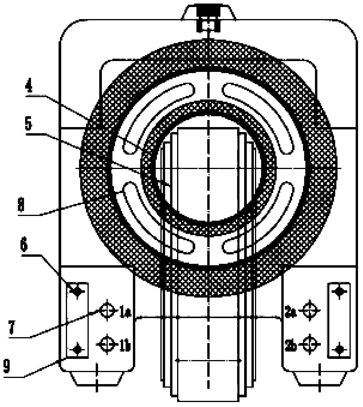 Voltage transformer with air duct cooling and secondary fusing