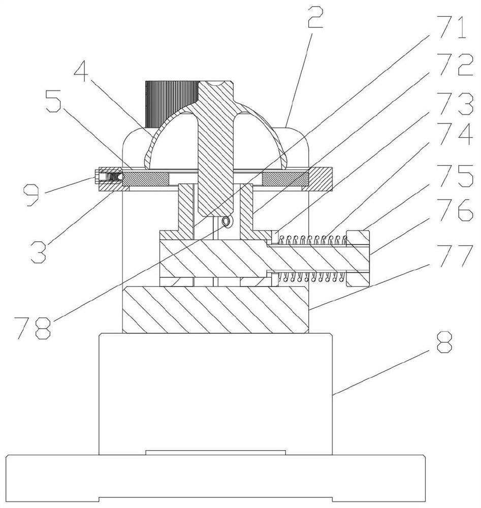 Harmonic oscillator rigid axis identification device and method based on additional electrostatic rigidity principle