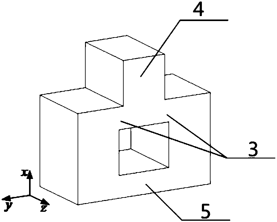 Method for testing dynamic shearing of composite material