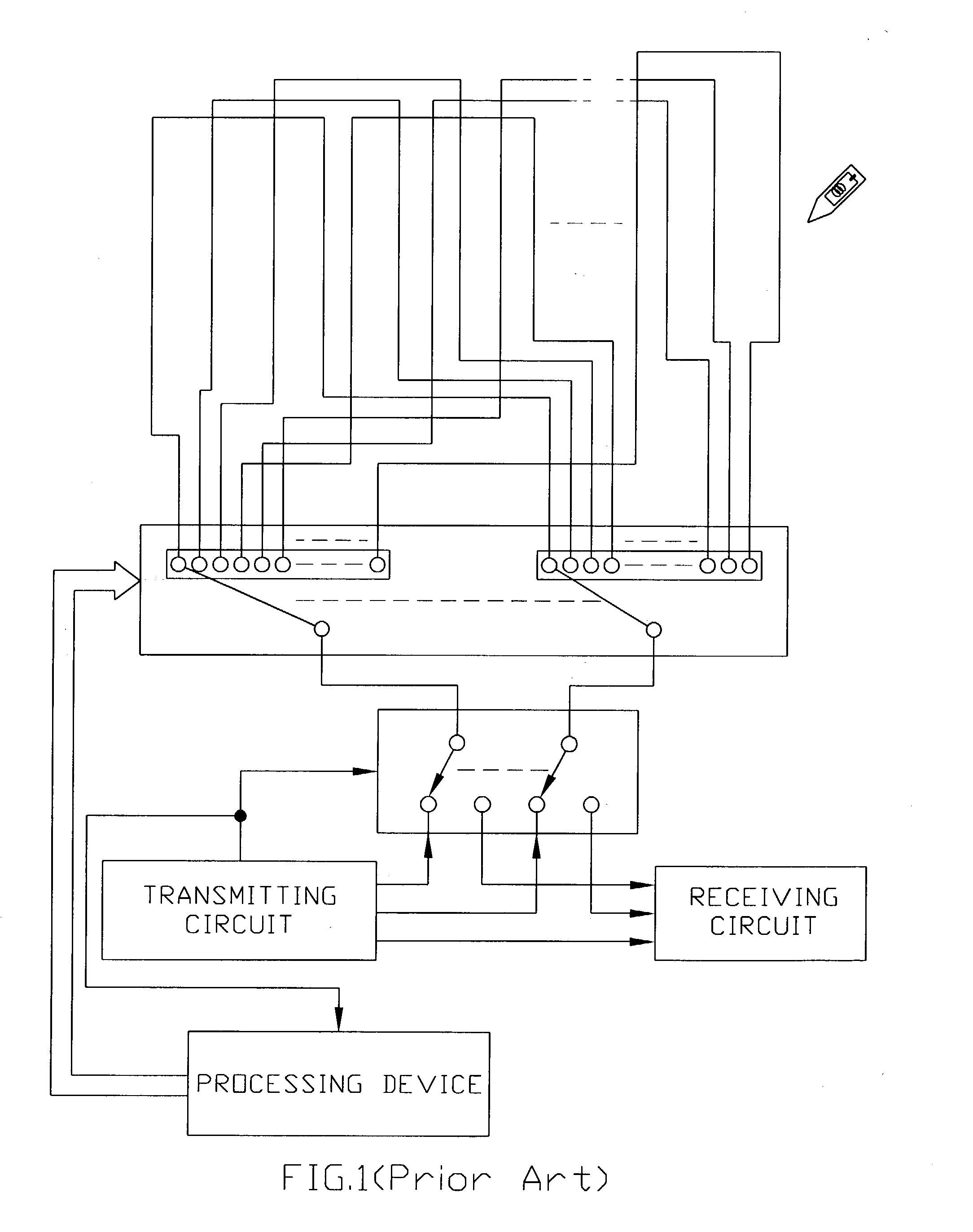 Tablet system with inductive loops and cord less-battery less pointer apparatus controlled by multi-channel switches set and method for transmitting and receiving its signal