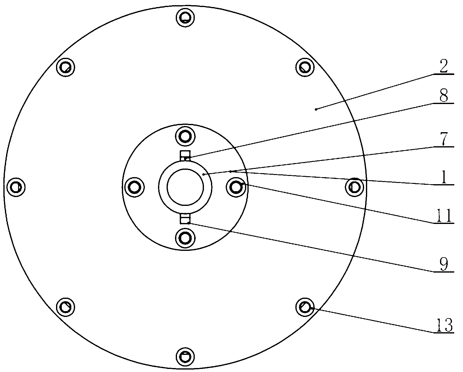 Flexible passive adaptation type fairing disc and flexible sandwich layer thereof and method for operating flexible passive adaptation type fairing discs