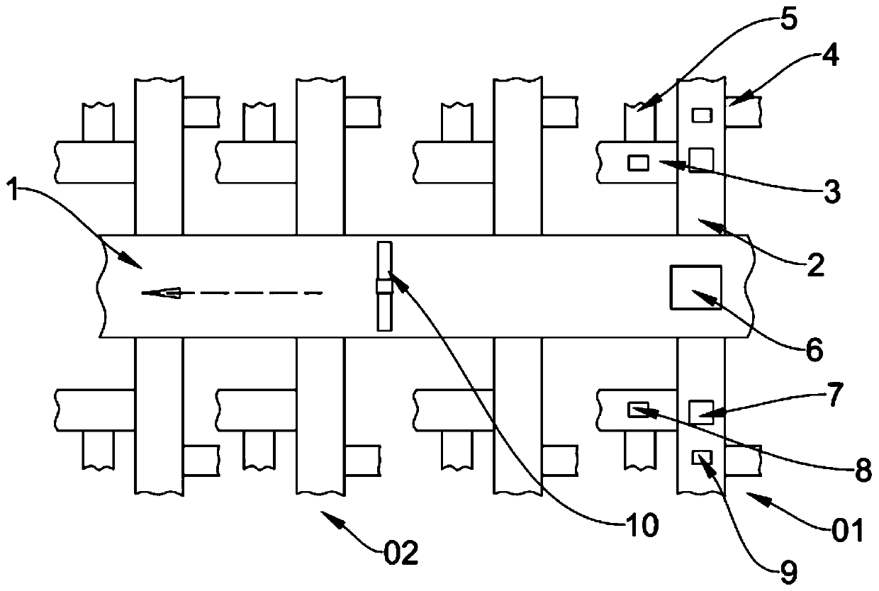 Intelligent sorting rack for warehousing