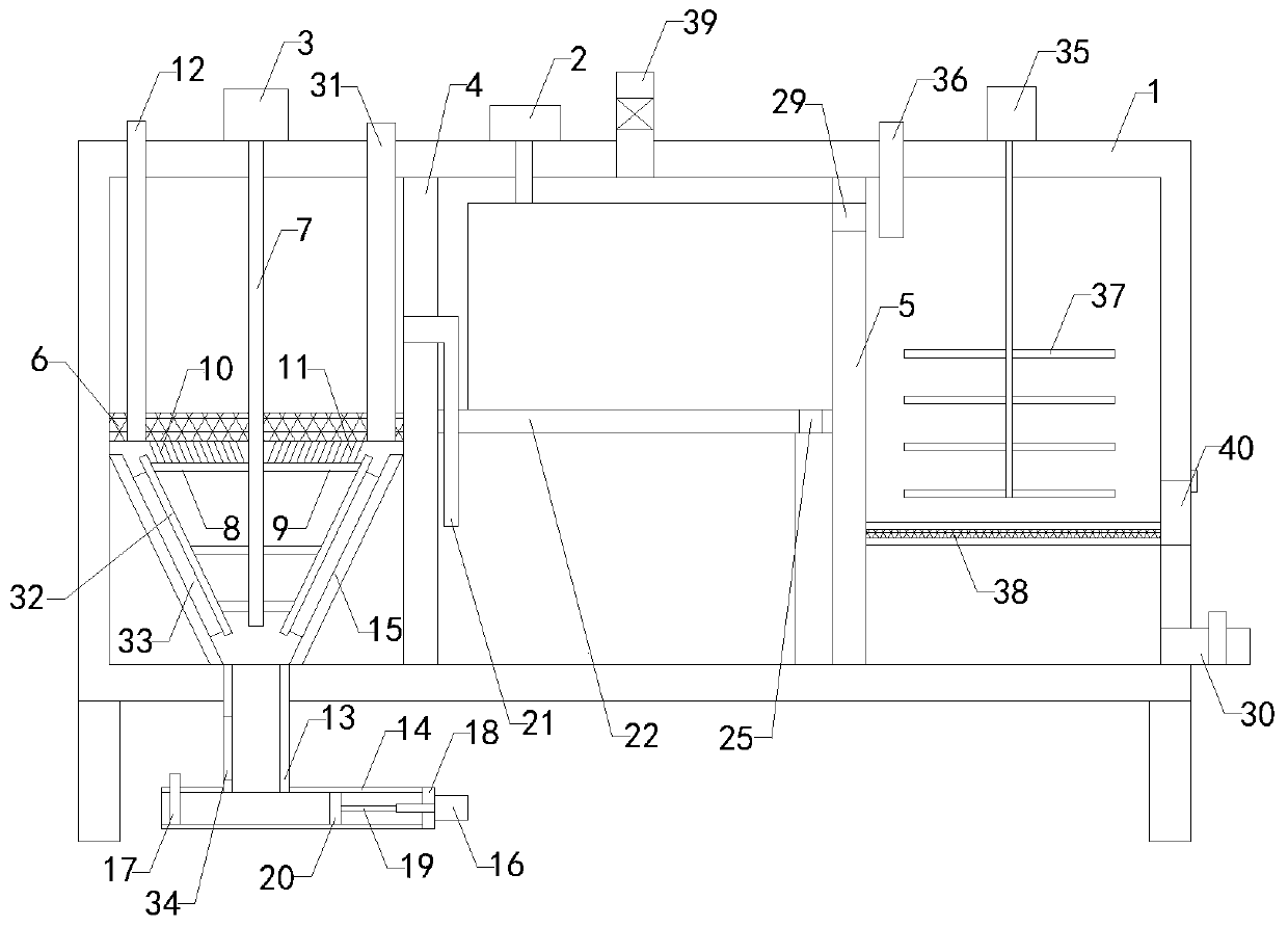 Organic matter removal device for water body ecological maintenance