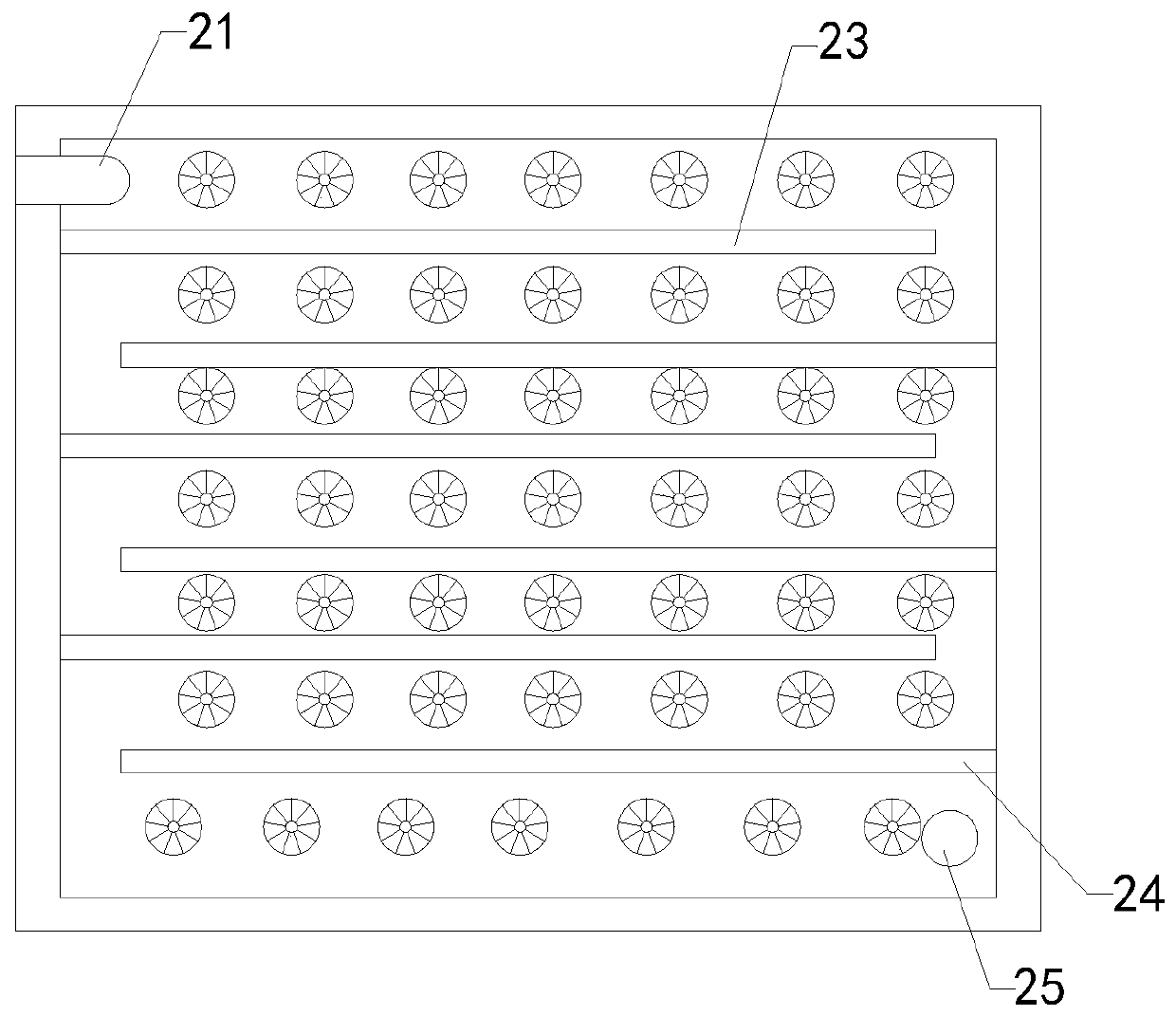 Organic matter removal device for water body ecological maintenance