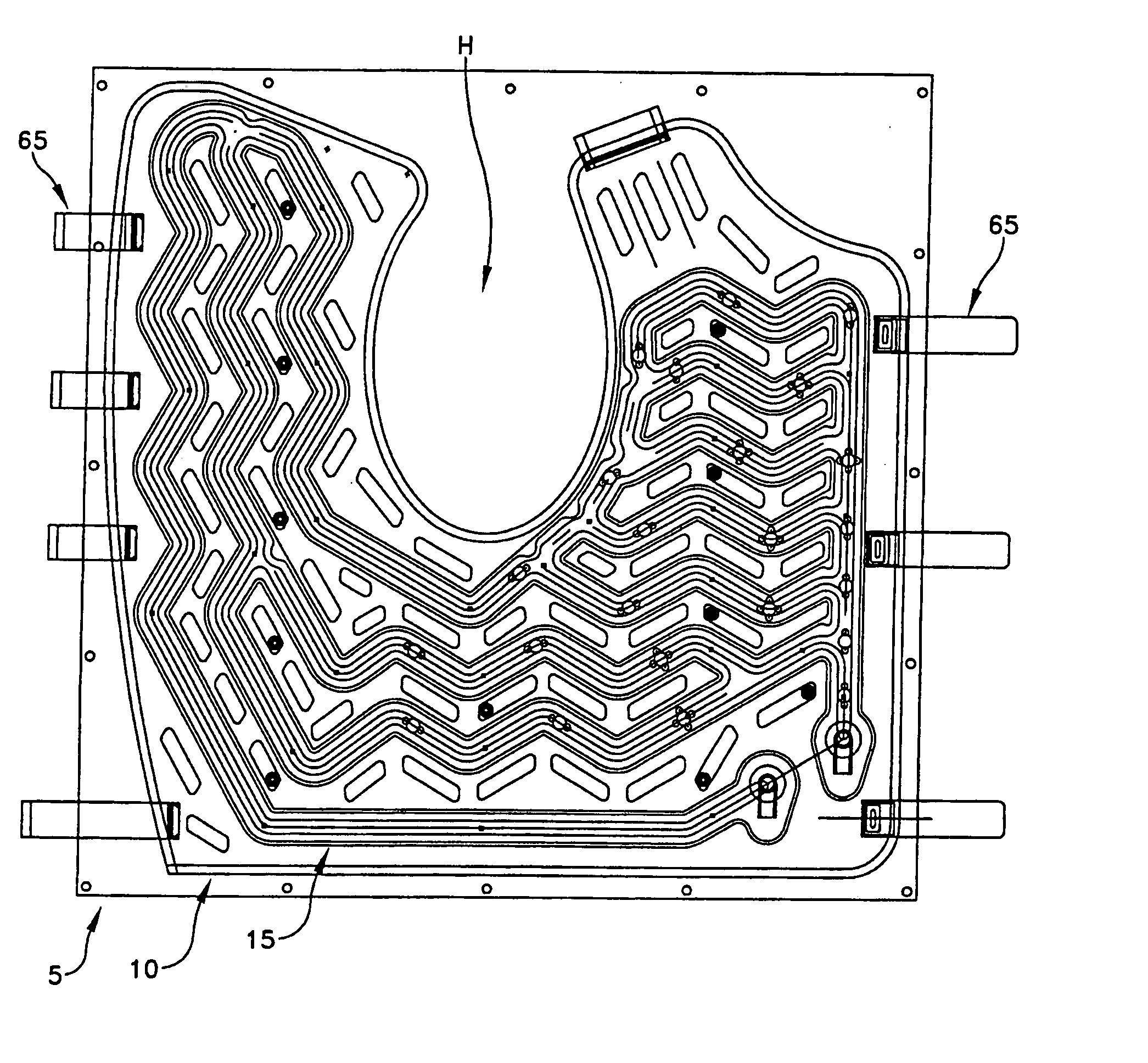 Personal cooling or warming system using closed loop fluid flow