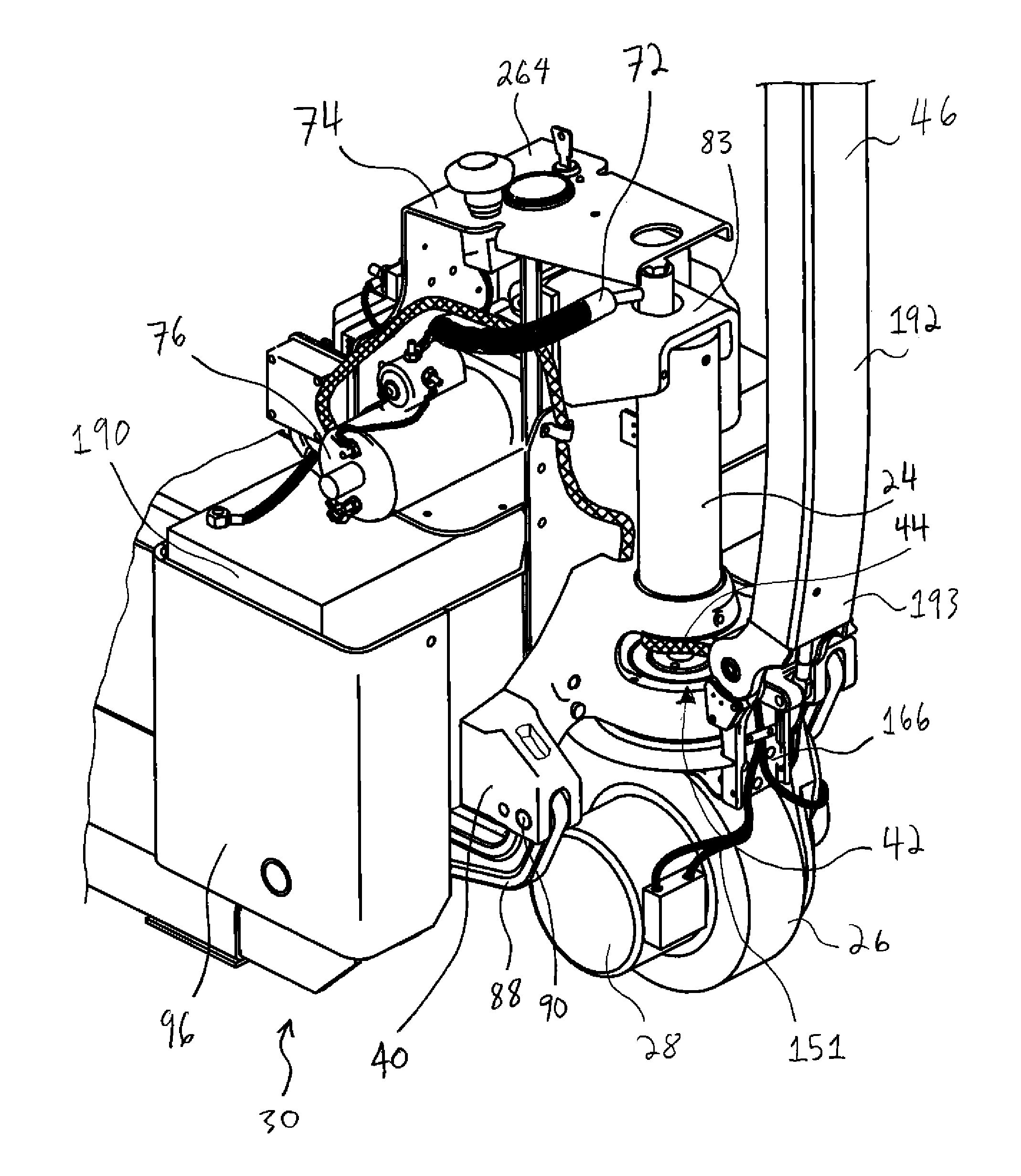 Powered pallet truck