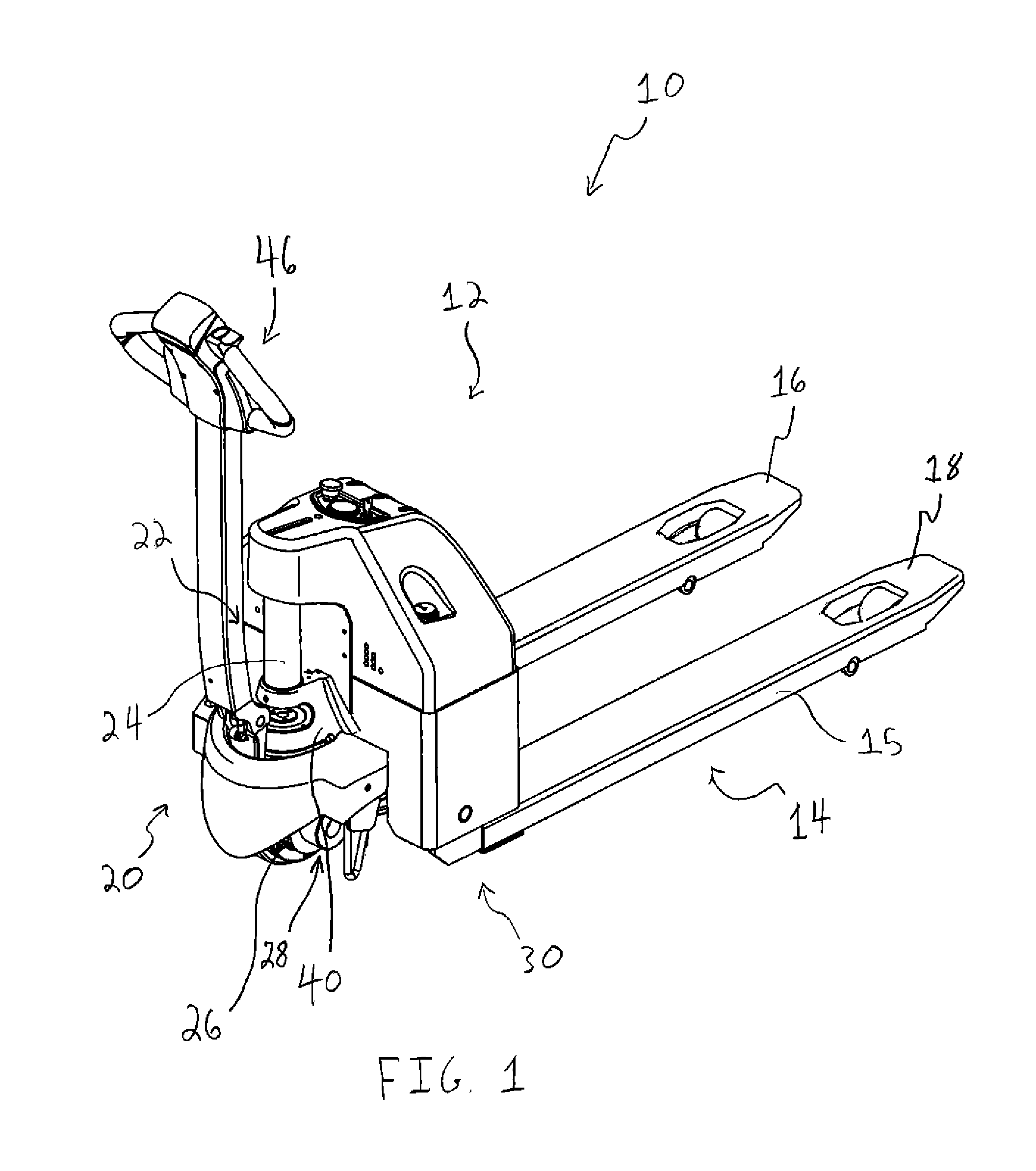 Powered pallet truck