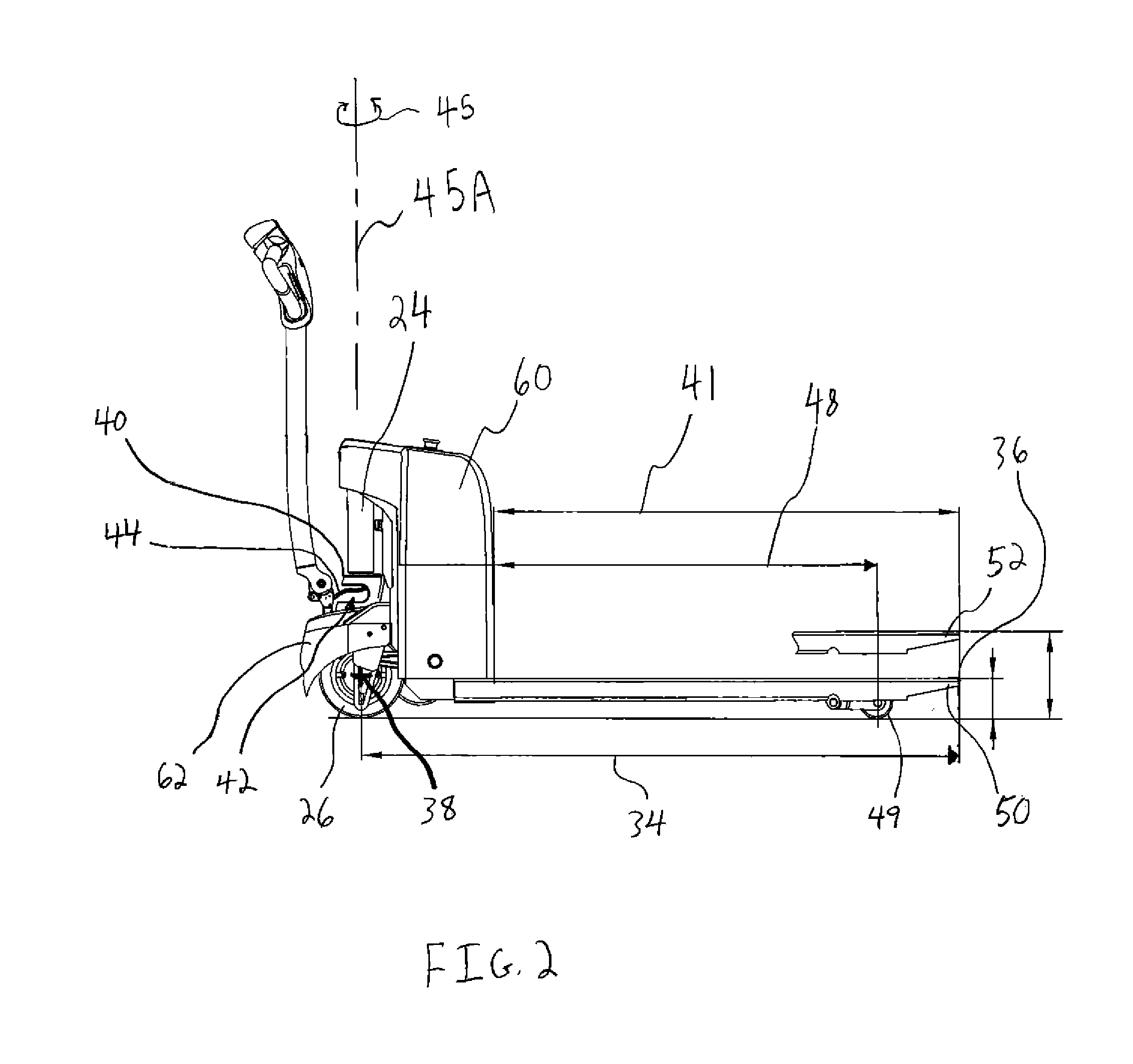 Powered pallet truck