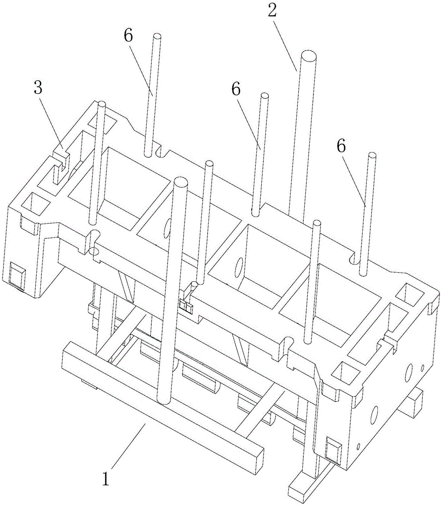 Automobile mold casting cast by compounding ductile iron and gray iron, gating system and casting method