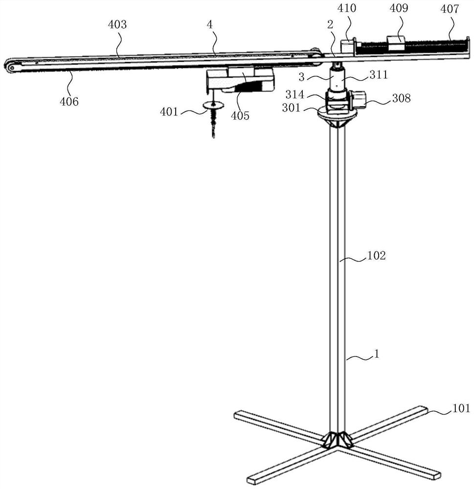 Small intelligent balance cantilever crane device