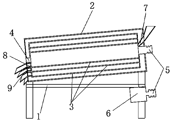 Efficient tea screening device