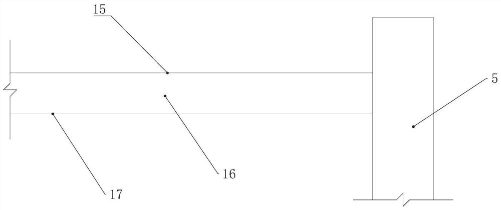 Beam upturned joint structure with good crack resistance and its construction method