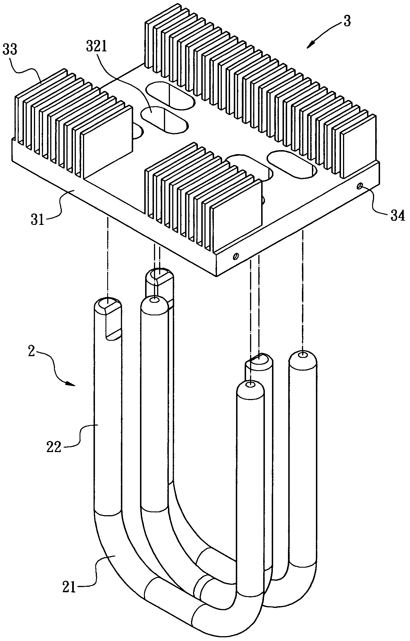 Thermal structure for electric devices