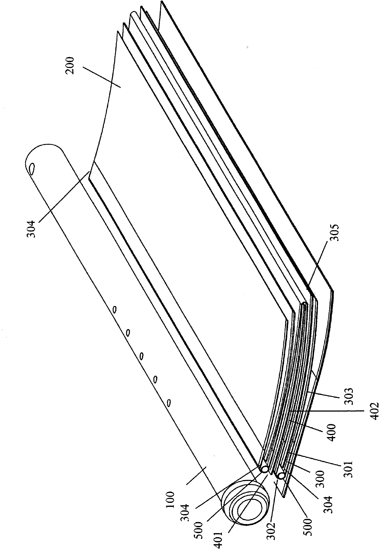 Rolled reverse osmosis membrane element