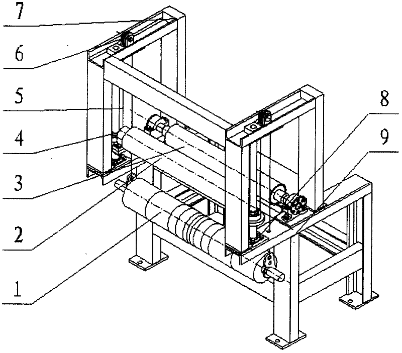 Tension adjusting mechanism for copper foil surface treating machine