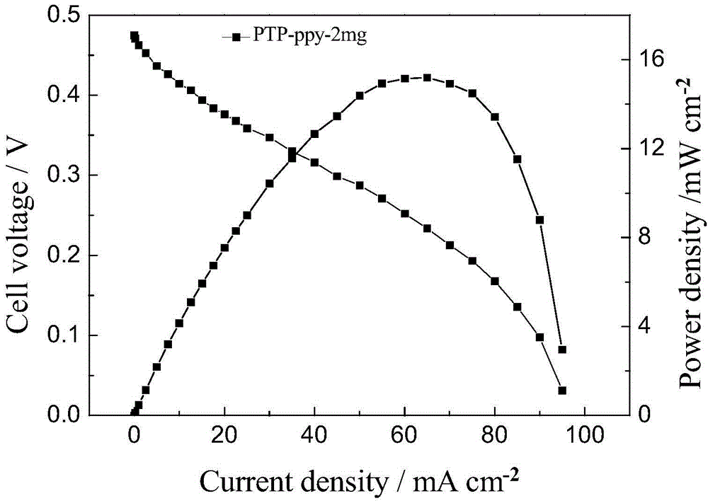 A carbon-free membrane electrode assembly