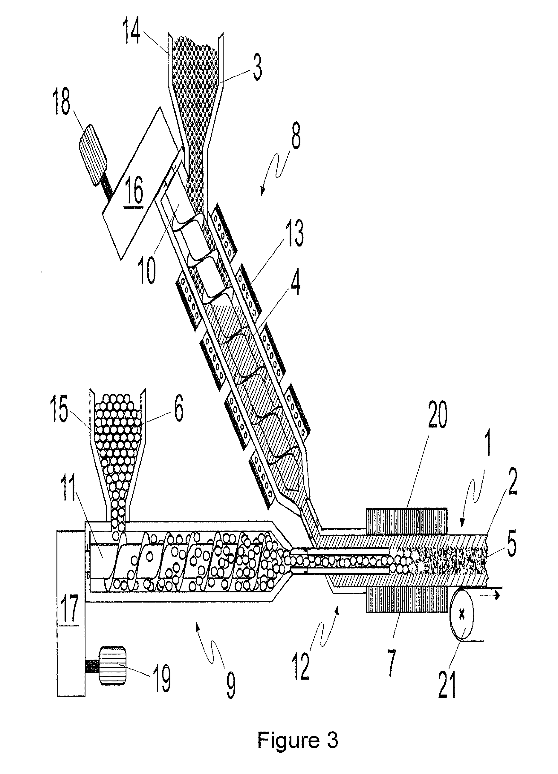 Method for producing reinforced plastic profiles having improved thermal insulation for window construction