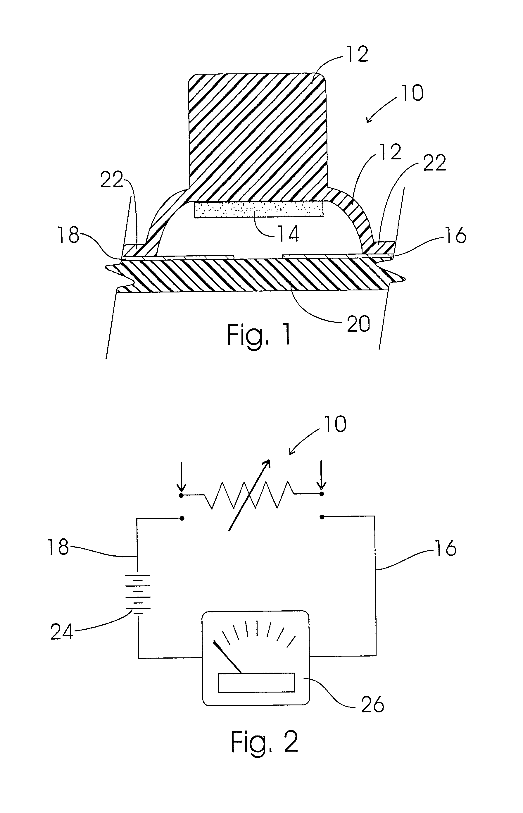 Variable sensor having tactile feedback in a game control