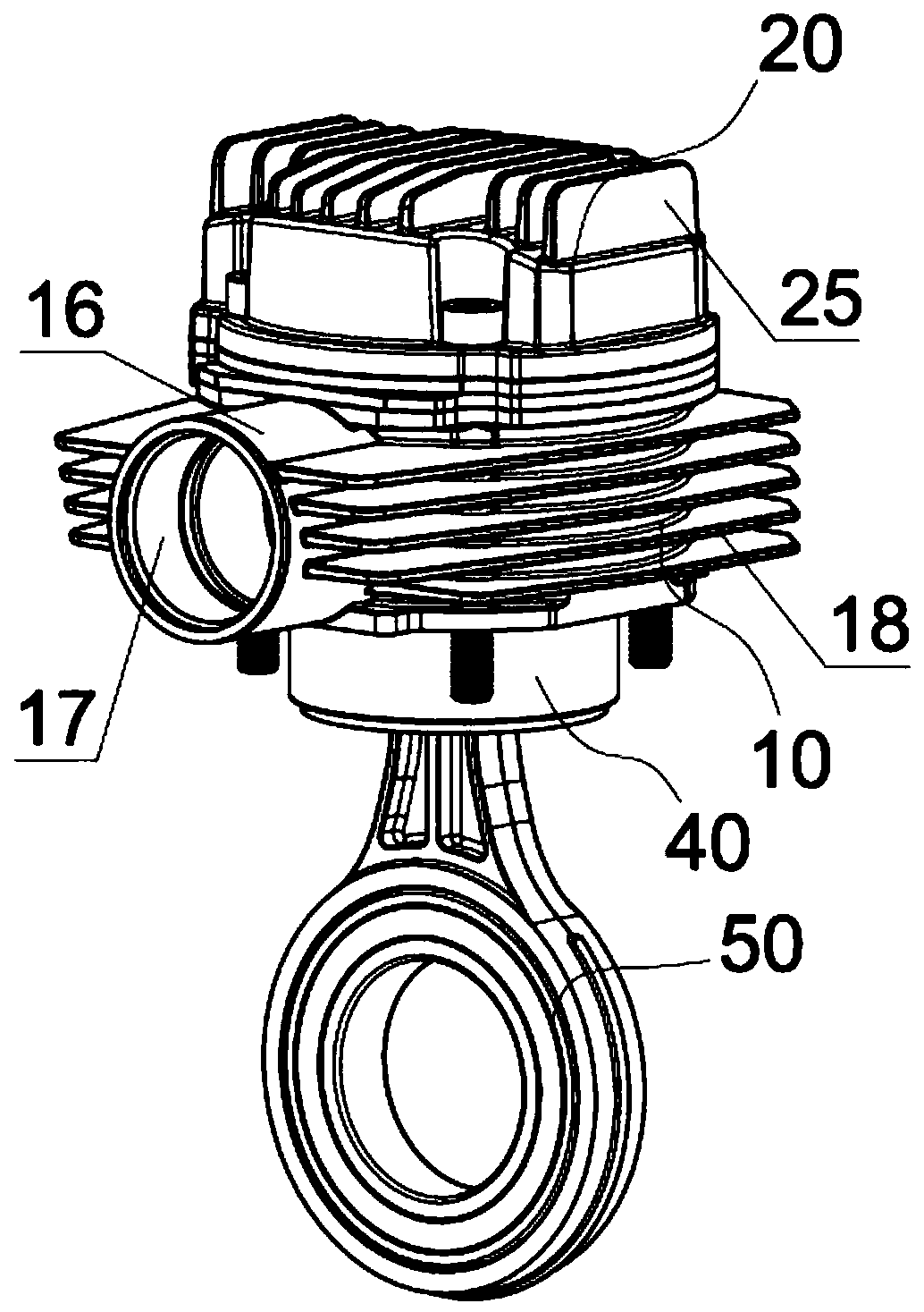 Air compression device and air compressor