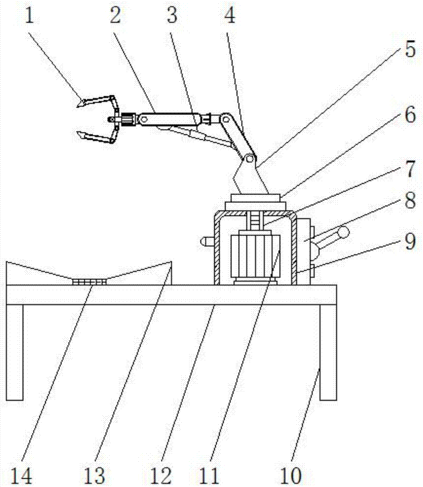 Metal part locating grab bucket