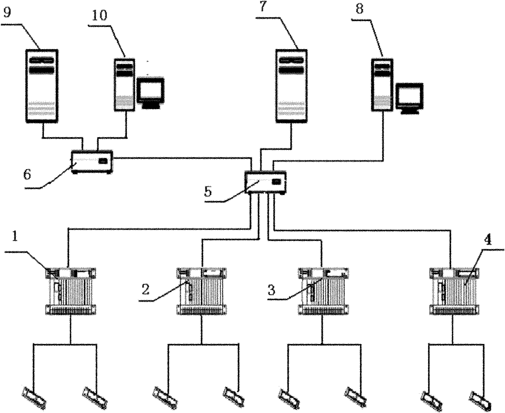 Method for recording temperature curve in heavy rail steel billet heating process