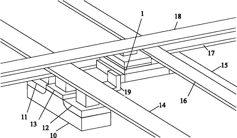 Magnetoelectric random storage unit and storage with same