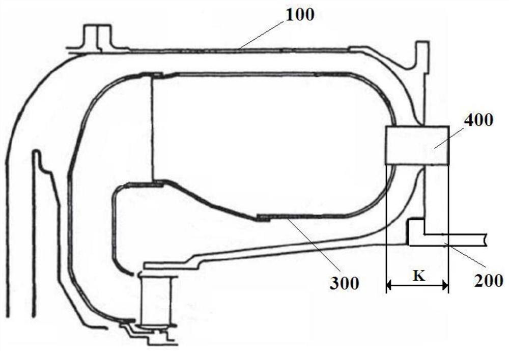 Backflow combustor case head structure and manufacturing method thereof and engine combustor