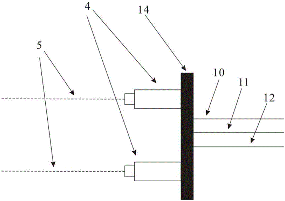 Impact dynamic characteristic test device and test method of inflatable flexible structure