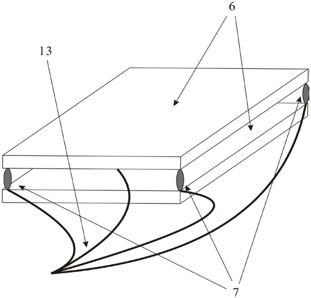 Impact dynamic characteristic test device and test method of inflatable flexible structure