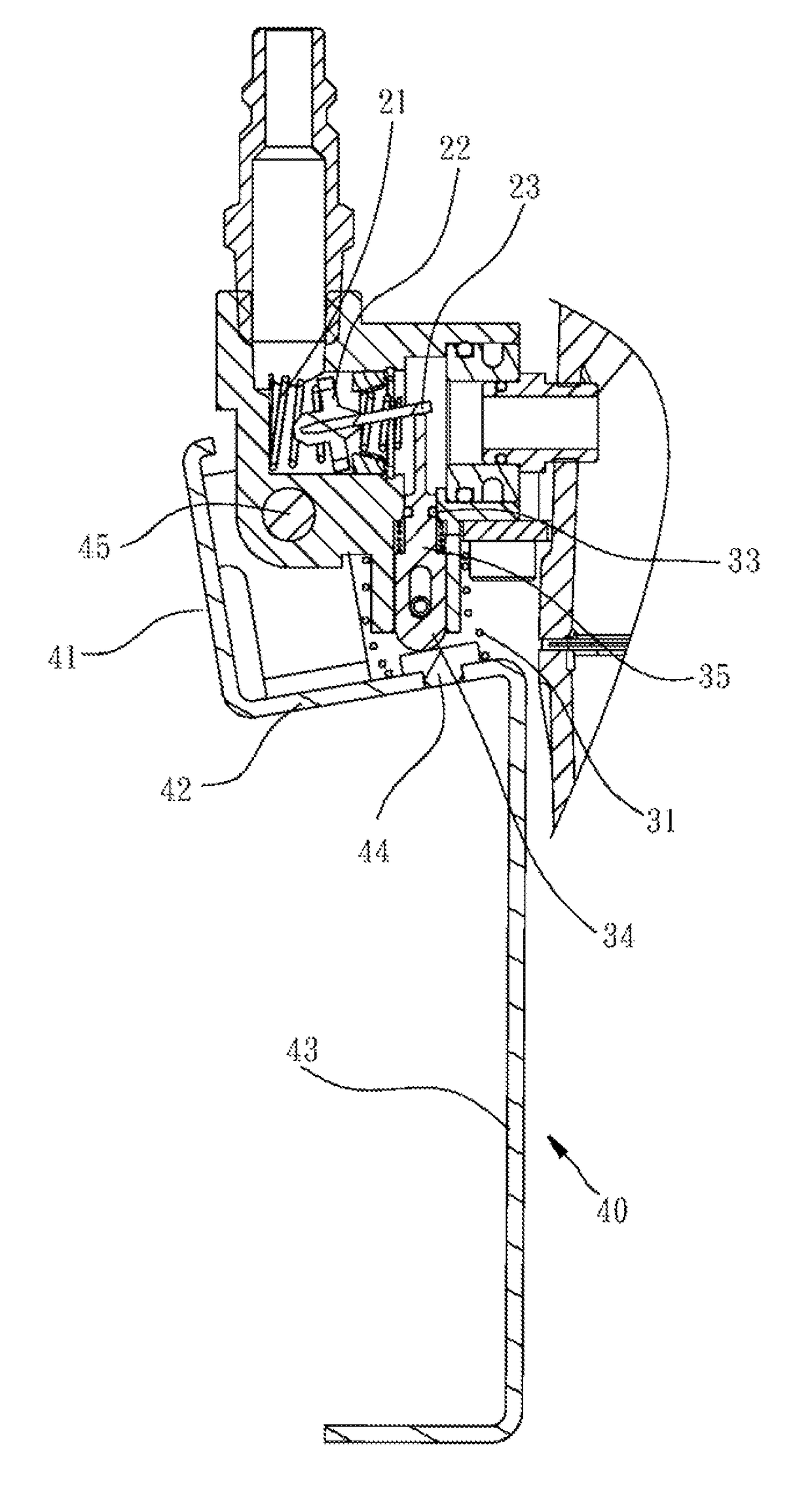 Air source controlling device for a pneumatic nail-gun