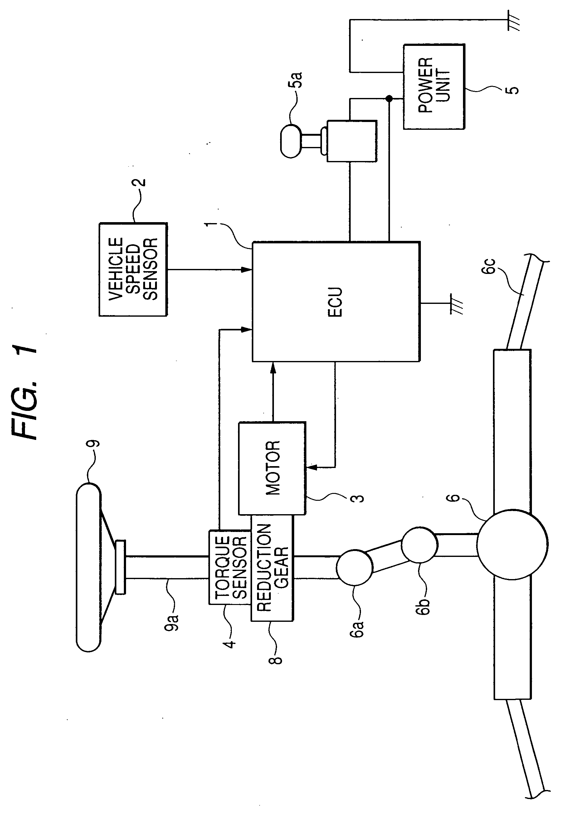 Power steering control device for monitoring reference voltage