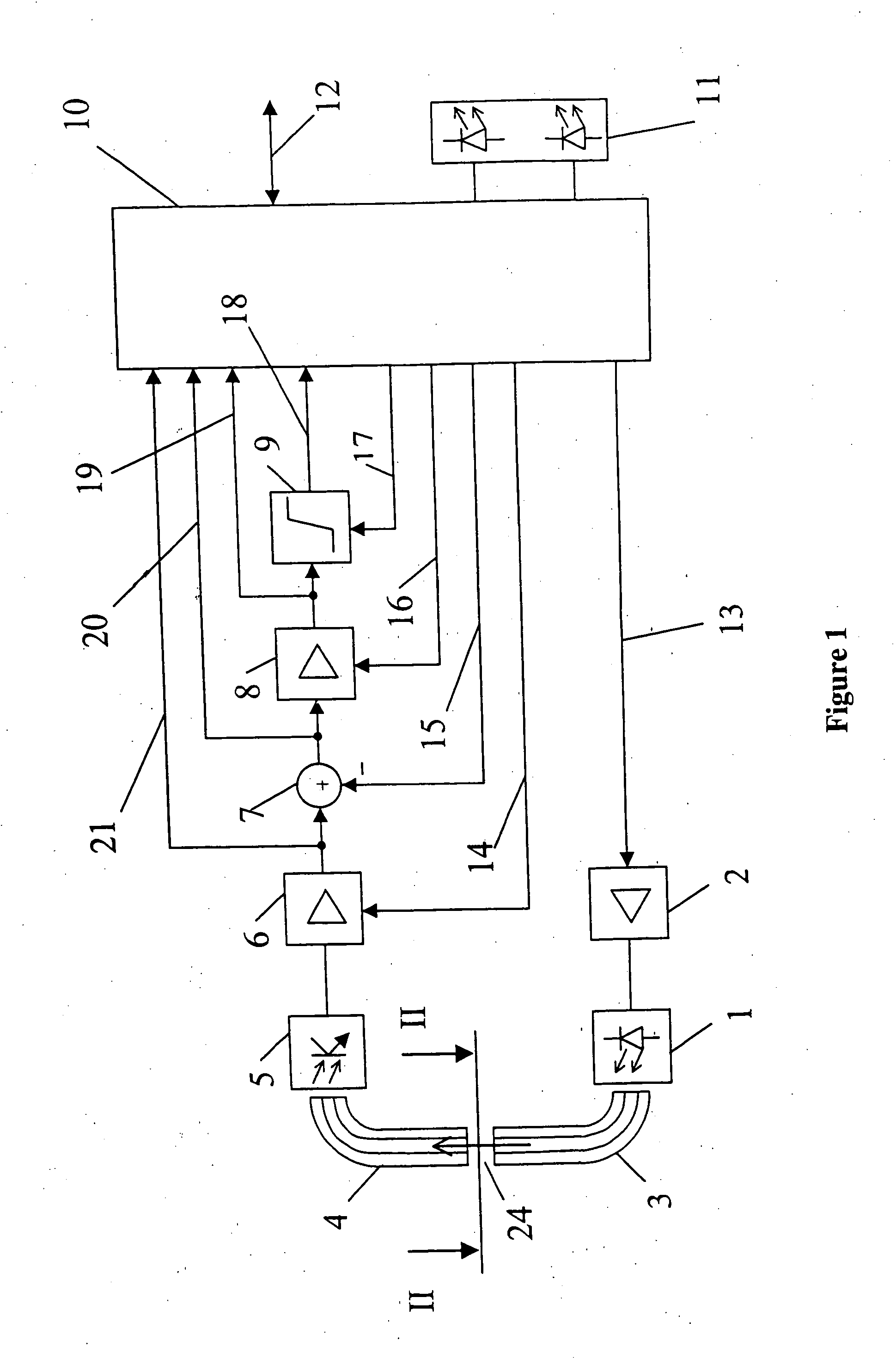 Device to detect individual moving objects having very small dimensions