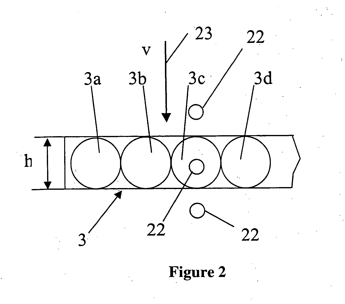 Device to detect individual moving objects having very small dimensions