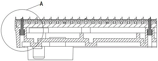 Fixing structure for outdoor small spacing LED (Light Emitting Diode) display screen module mask