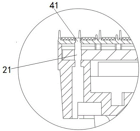 Fixing structure for outdoor small spacing LED (Light Emitting Diode) display screen module mask