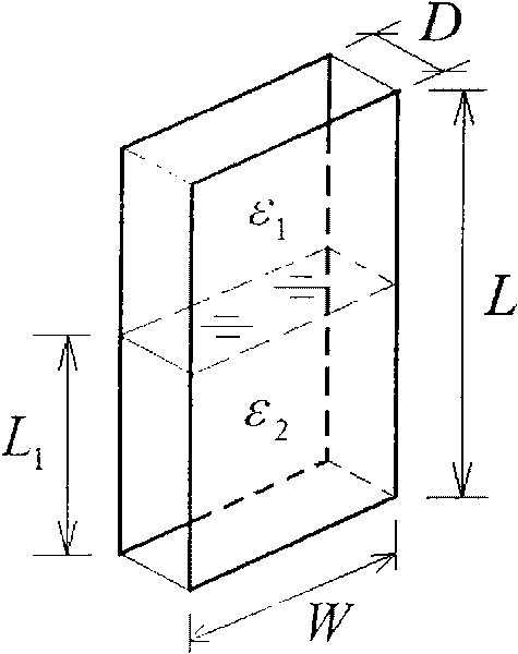 Method for sensing sectional capacitance digital vehicle oil level and sensor