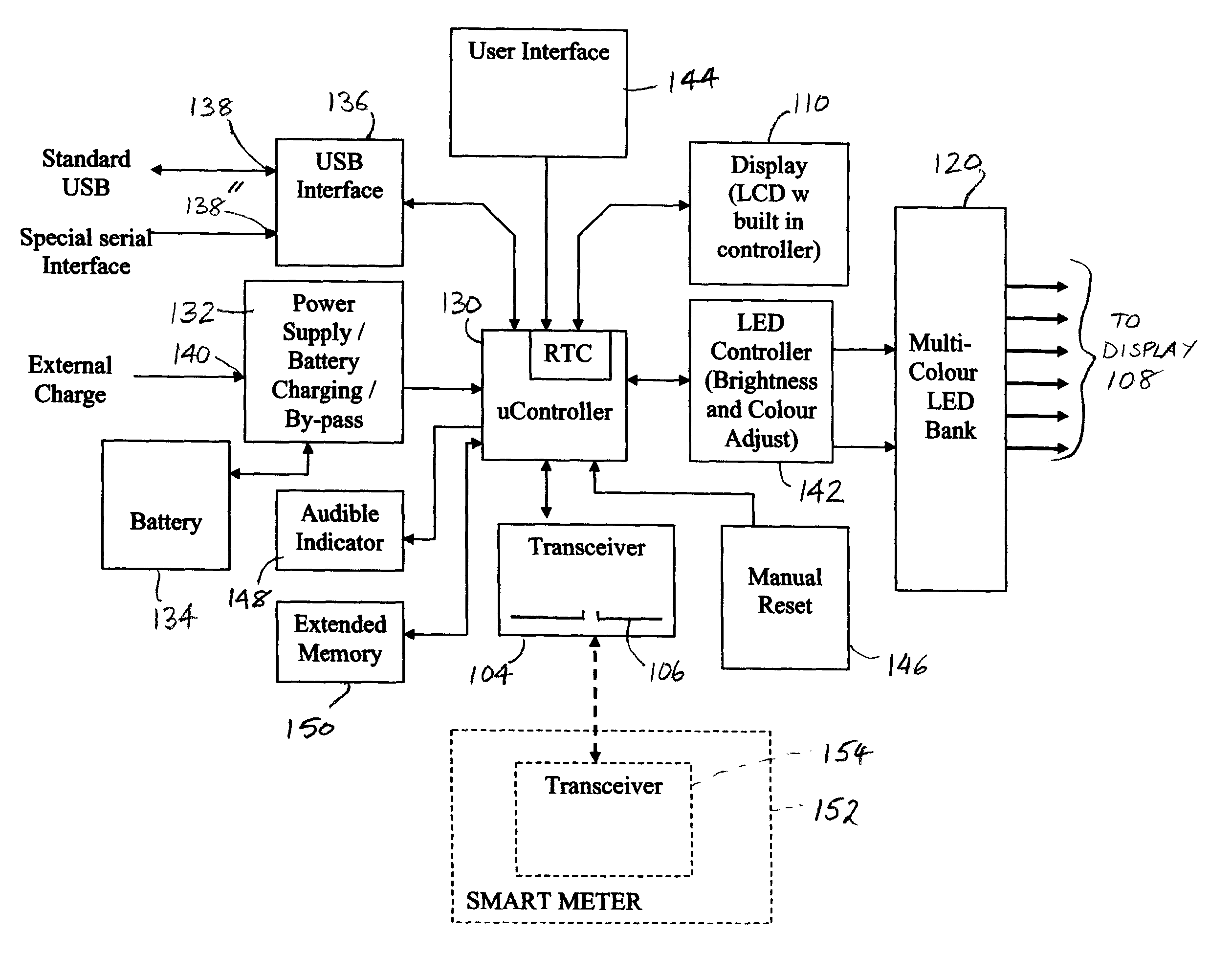 Utility monitoring device, system and method