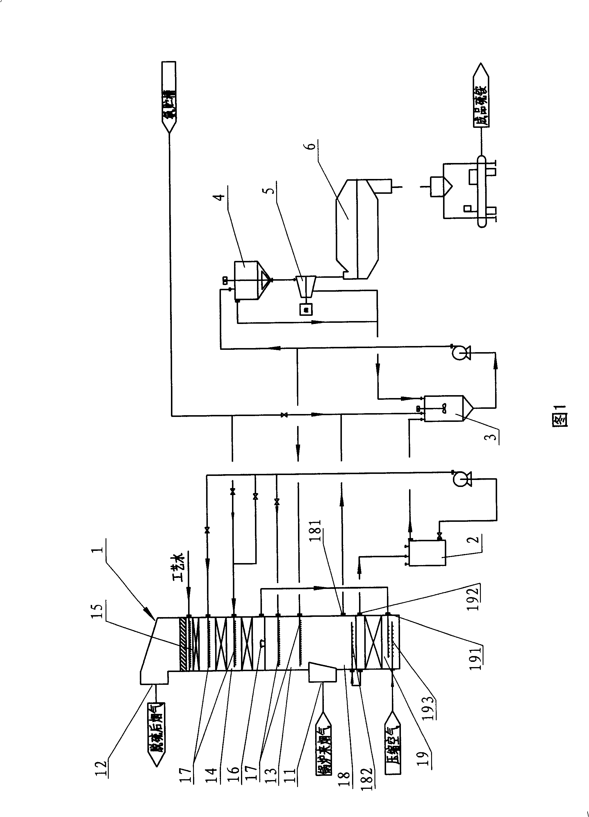 Ammonia desulfurizing process and apparatus with crystallization inside tower