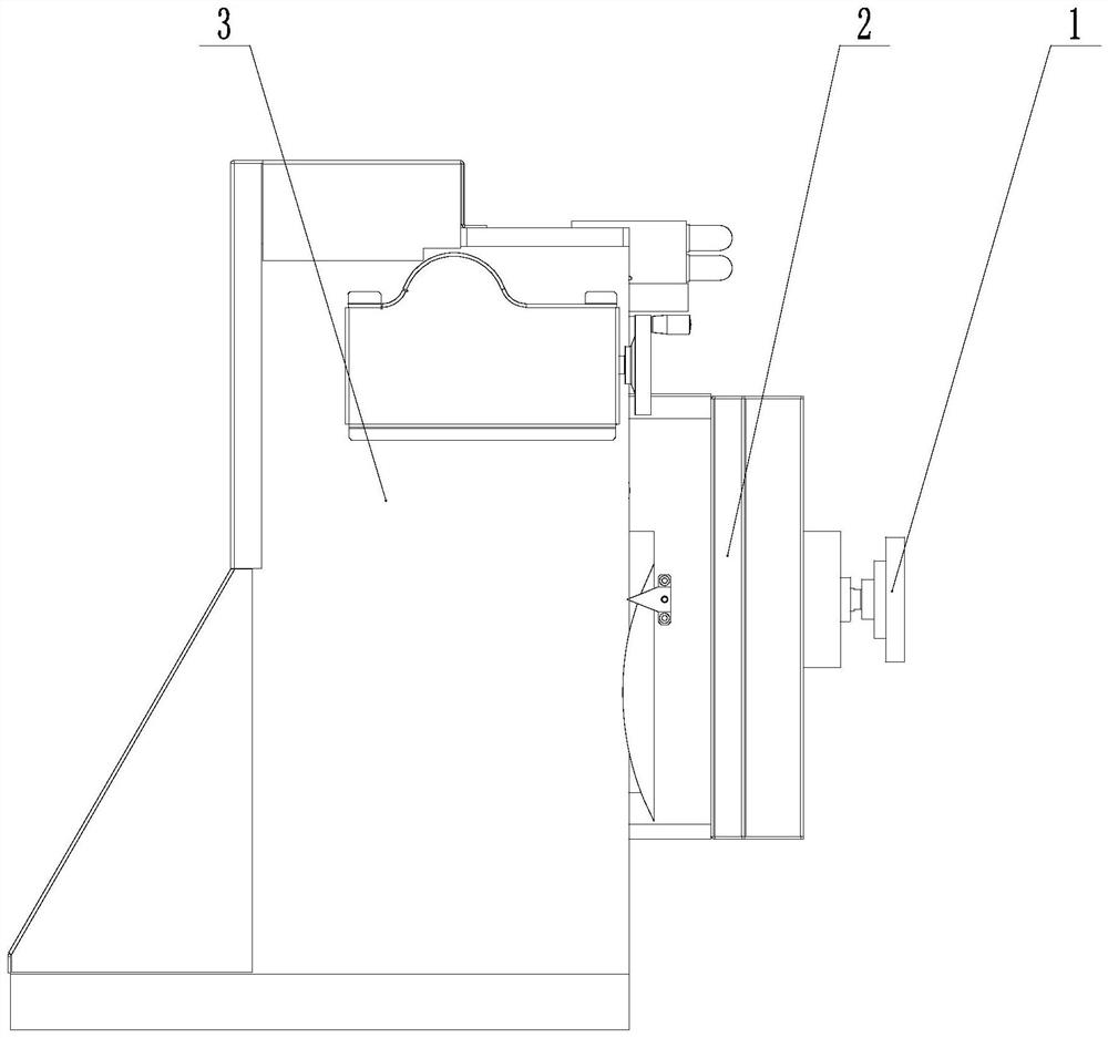 Spindle pitching lifting device of diamond cutter sharpening machine tool