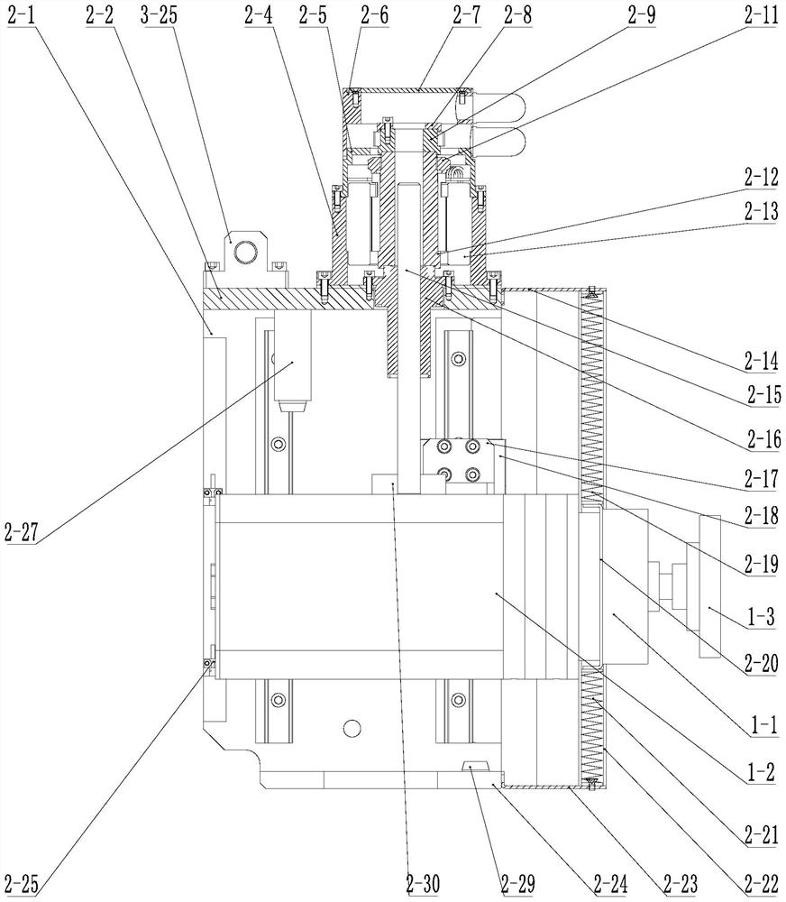 Spindle pitching lifting device of diamond cutter sharpening machine tool