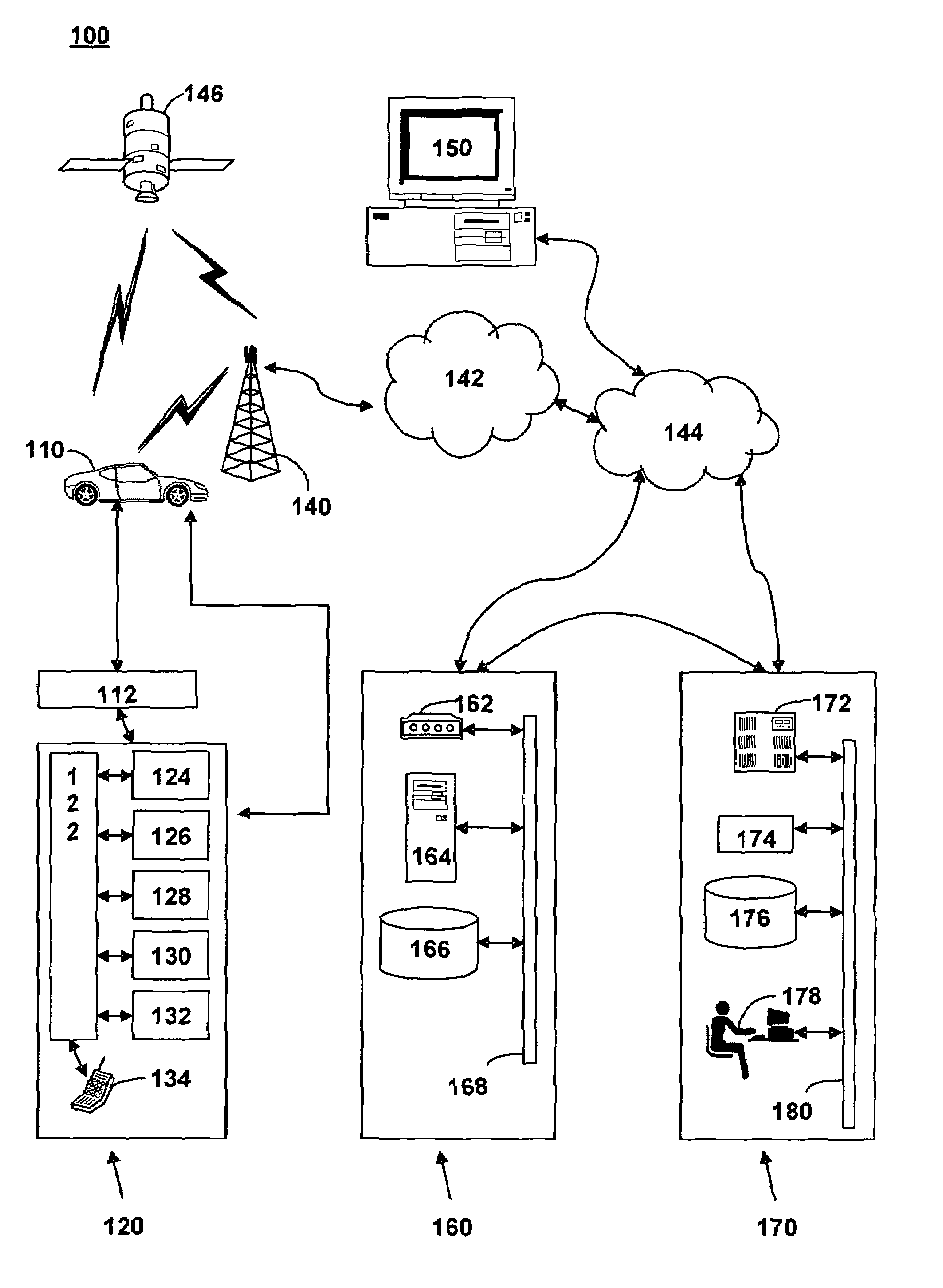 System and method for large route data handling within a telematics communication system