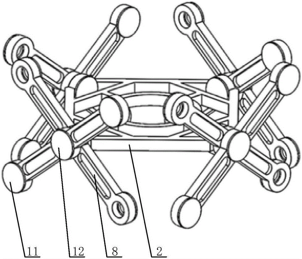 High-precision ultra-large-stroke painting robot telescopic arm adopting statically indeterminate structure