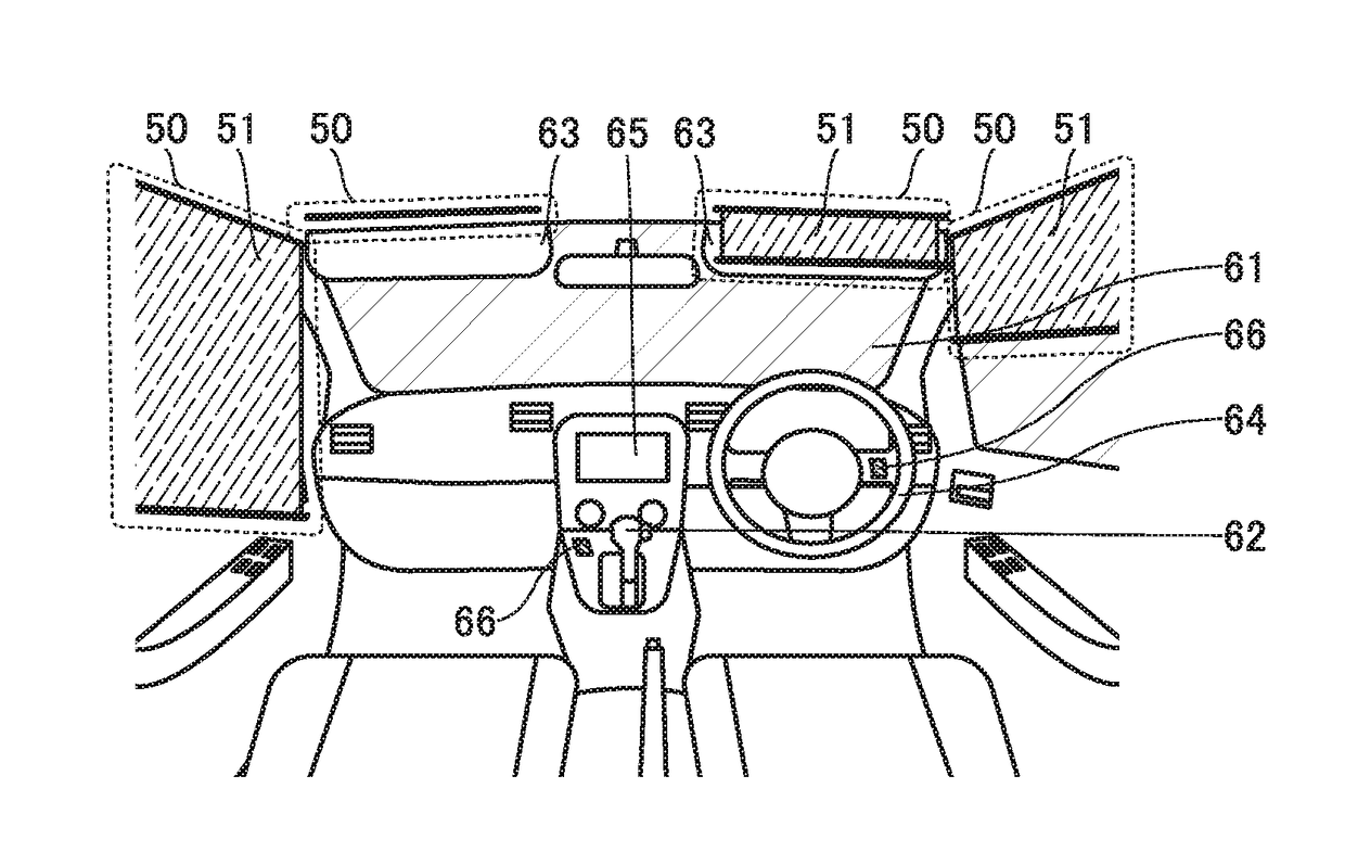 Display device and driving support system