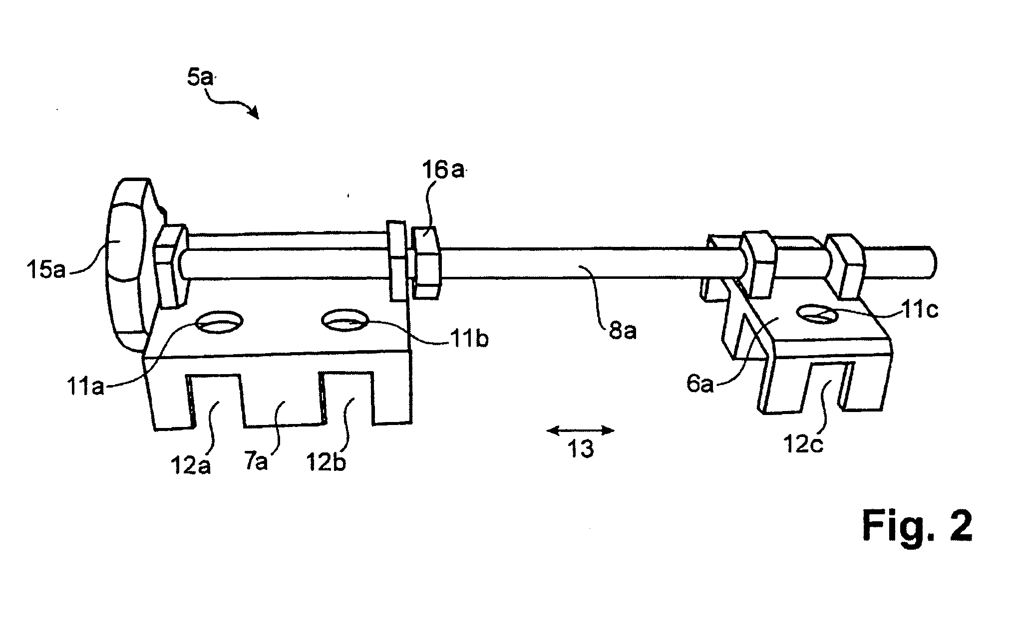 External fixation device for osteosynthesis